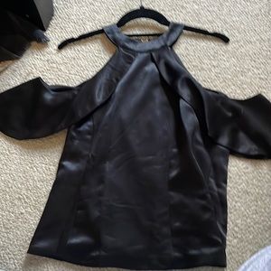 Black silk top
